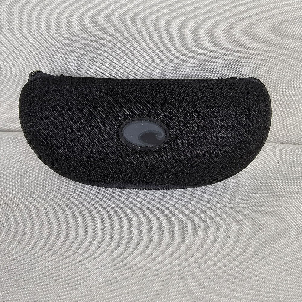 Costa Del Mar Zippered Sunglass Hard Case Clamshell Glasses Gray Logo CASE ONLY